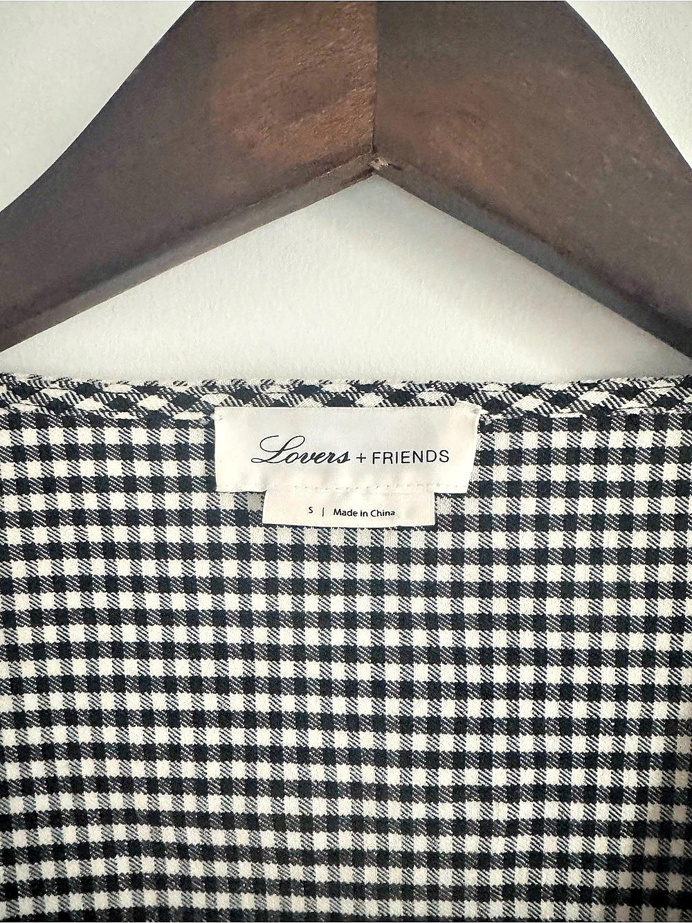 Lovers + Friends Liam Crop Top Gingham Top in Black & White - Picture 4 of 6